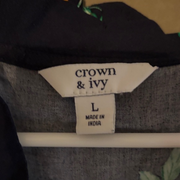 Crown & Ivy Navy Floral Maxi Dress A4 - Picture 2 of 2